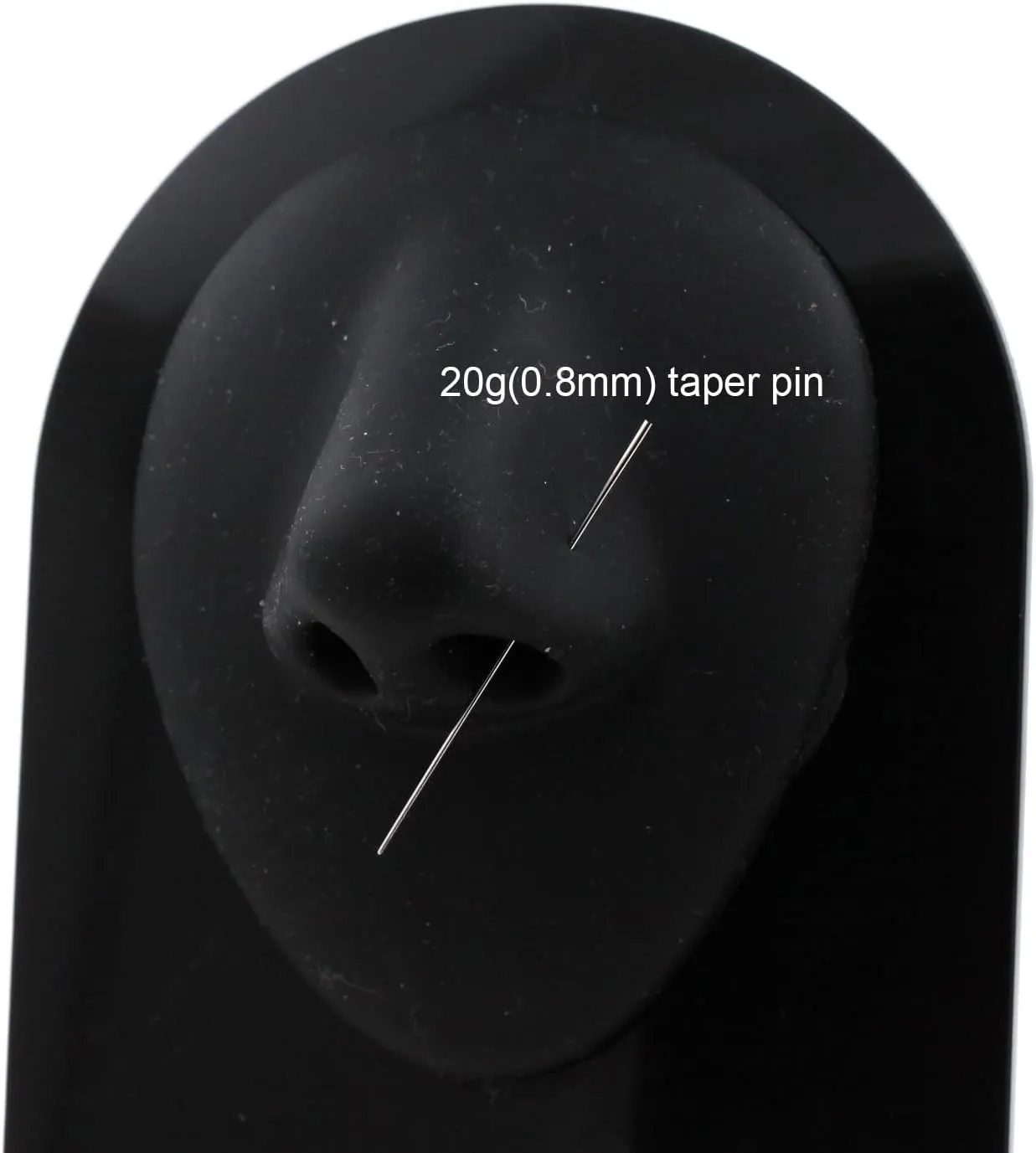 22G/20G/18G/16G/14G/12G/10G/8G/6G/4G/2G/0G/00G 316L Steel Taper Insertion Pin for Ear/Nose/Navel/Nipple/Lip/Eyebrow Stretcher, Body Piercing Stretching Kit Assistant Tool