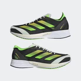 ADIDAS GREEN/BLACK ADIZERO ADIOS 7 RUNNING SNEAKERS SIZE 14