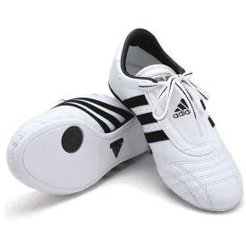 Adidas SM II Shoes, White w/ Black Stripes