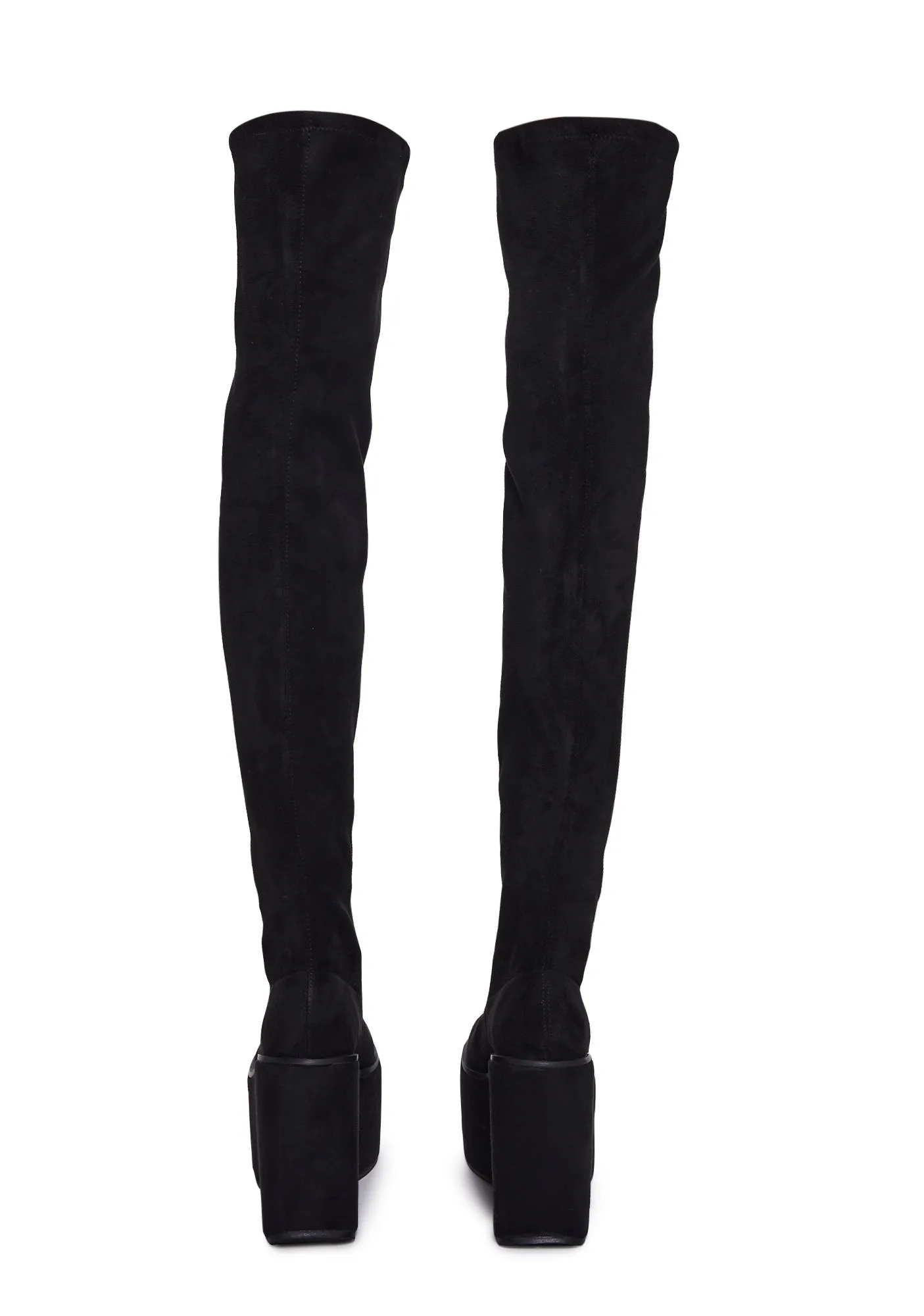 Black Felix Platform Thigh High Boots