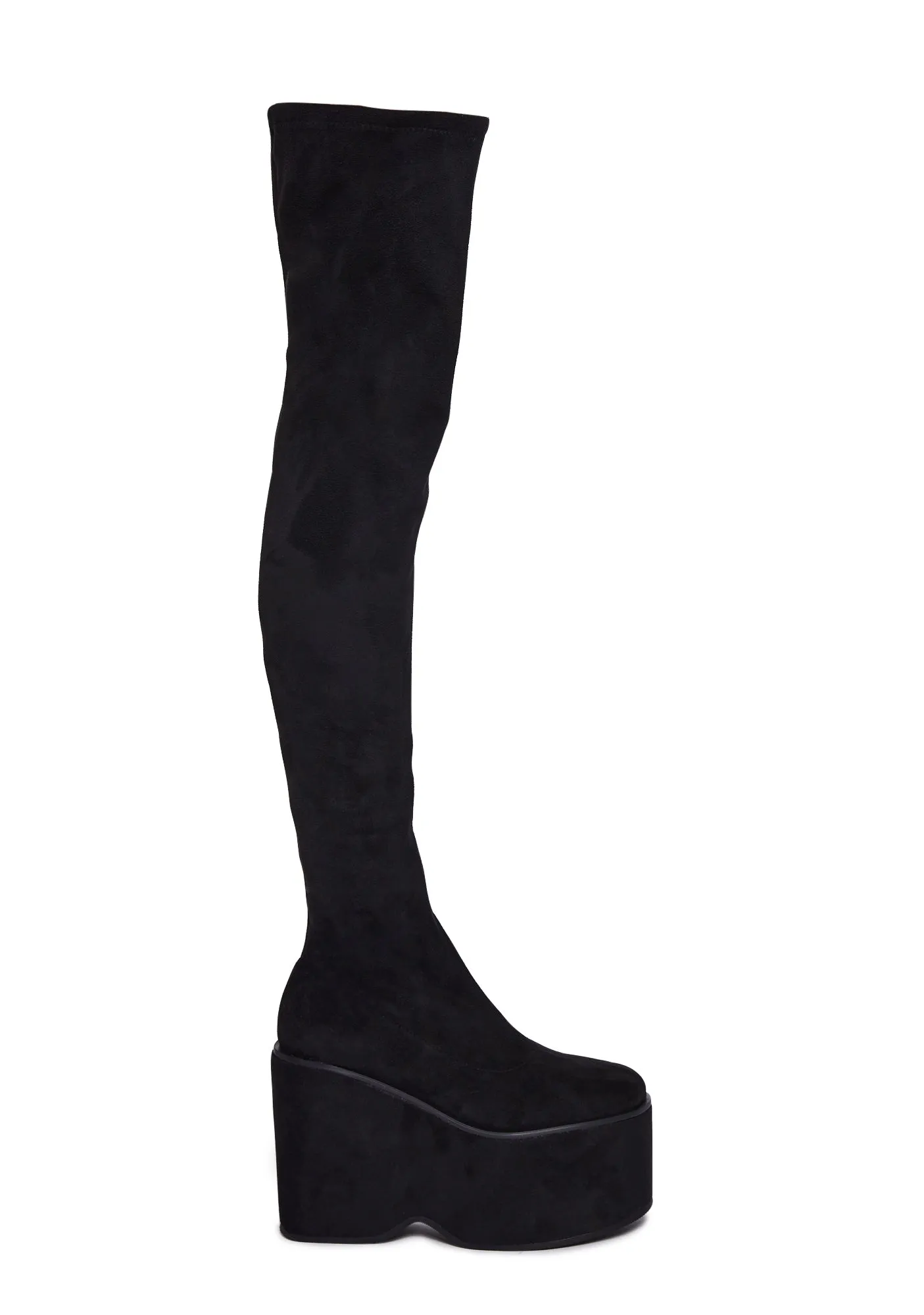 Black Felix Platform Thigh High Boots