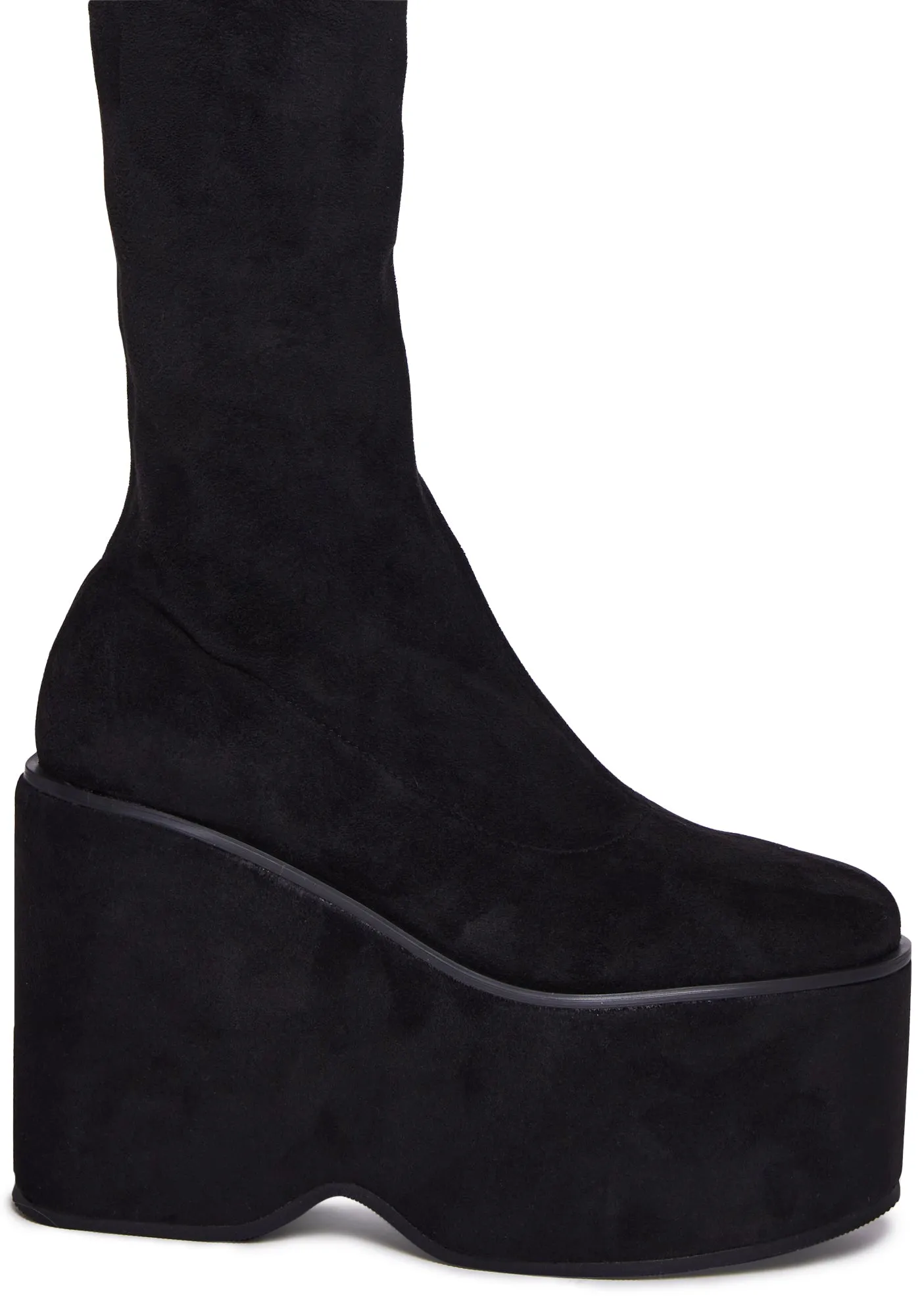 Black Felix Platform Thigh High Boots