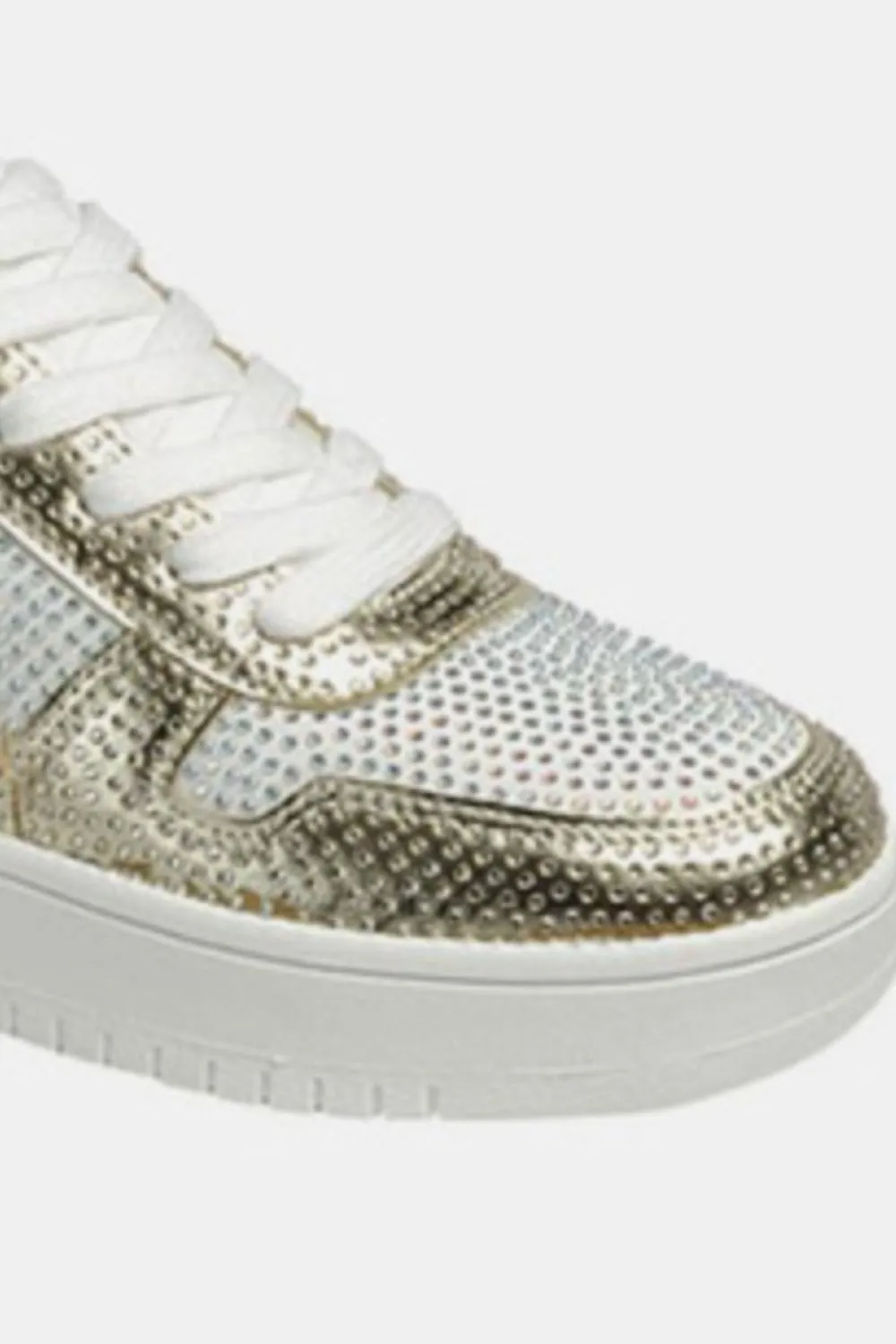 Blue Zone Planet |  Forever Link Rhinestone Platform Flat Sneakers