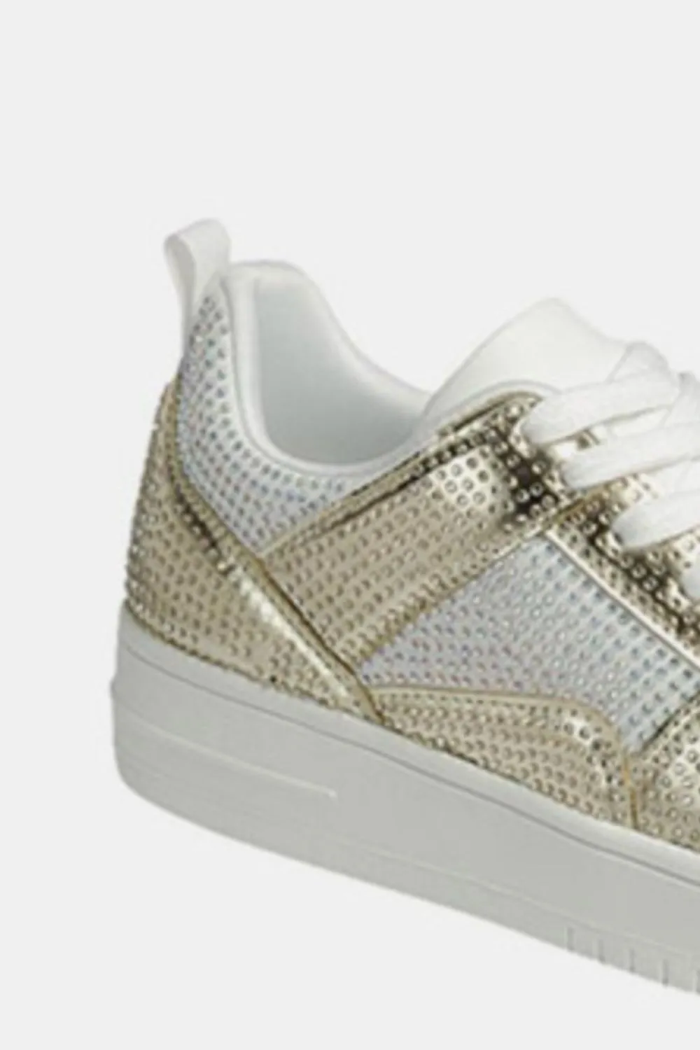 Blue Zone Planet |  Forever Link Rhinestone Platform Flat Sneakers