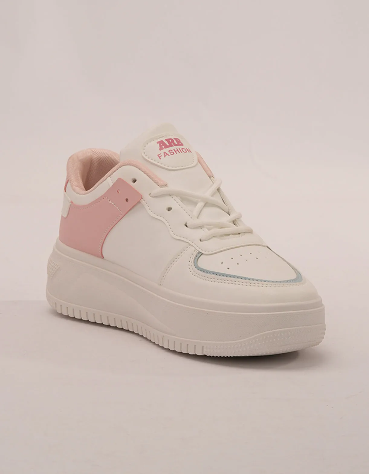 Blush Charm Platform Trainers