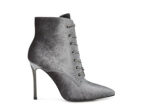 Bornsta Velvet High Heeled Velvet Boots