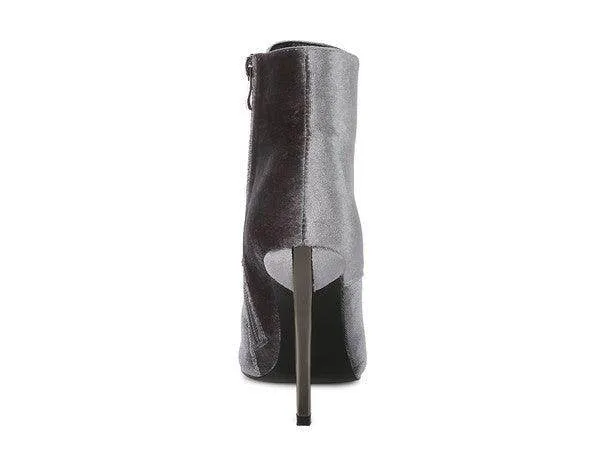 Bornsta Velvet High Heeled Velvet Boots