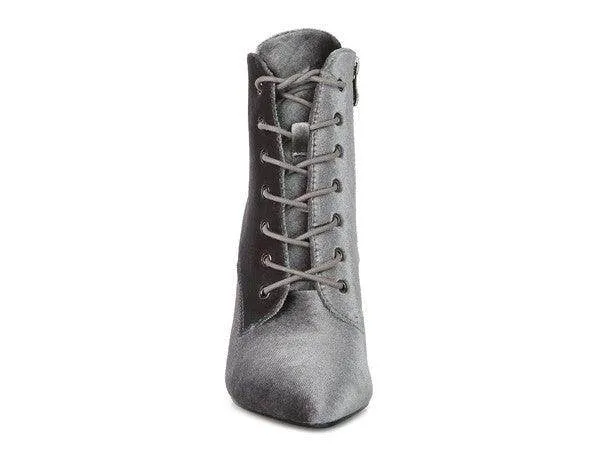 Bornsta Velvet High Heeled Velvet Boots