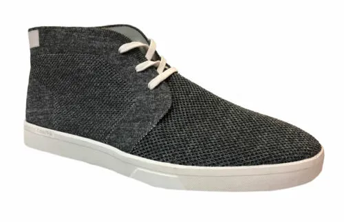 Calvin Klein Men's Indio Woven Chukka Boots Gray White Size 11.5