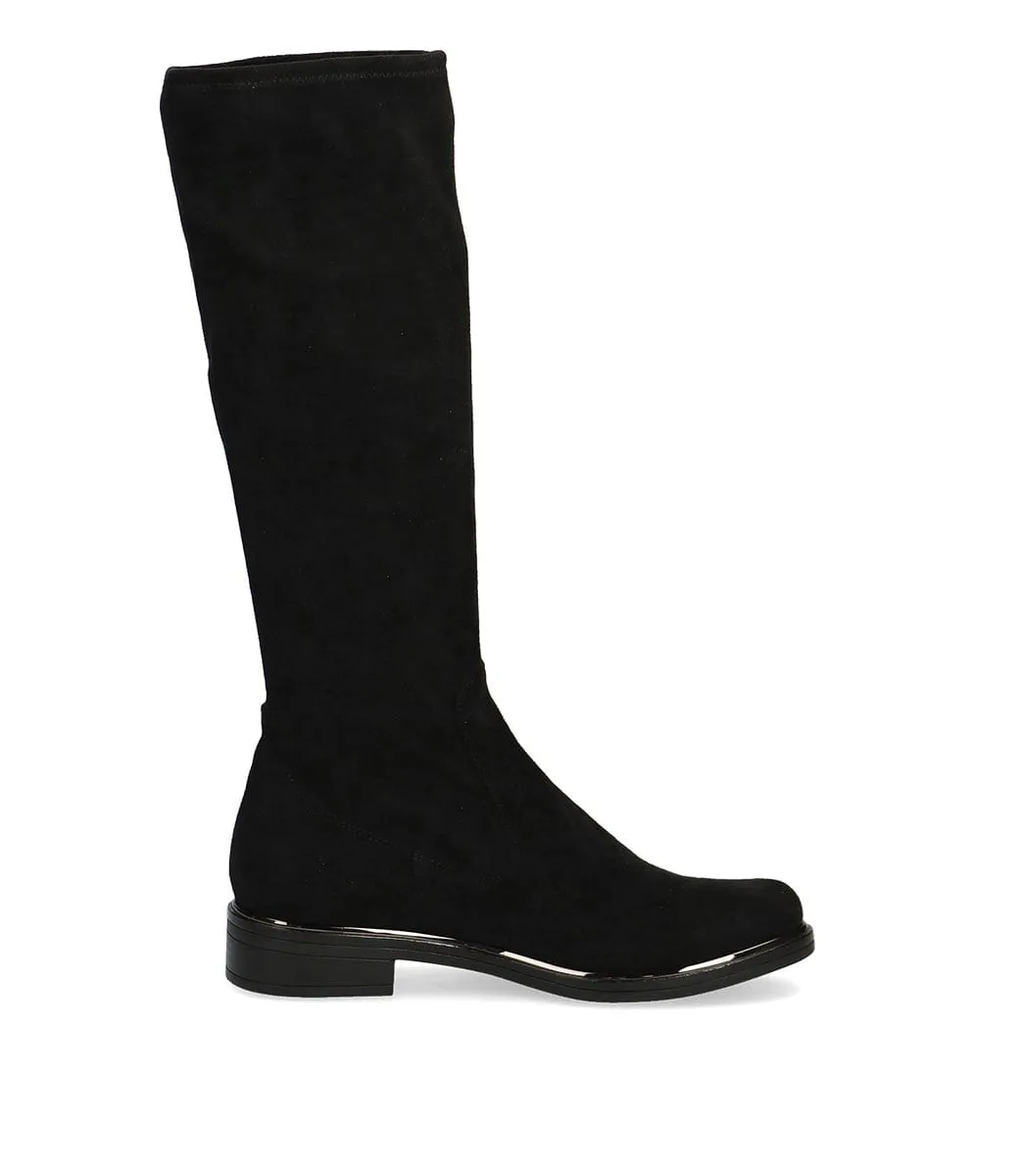 Caprice Women's Tall Stretch Boots- Black