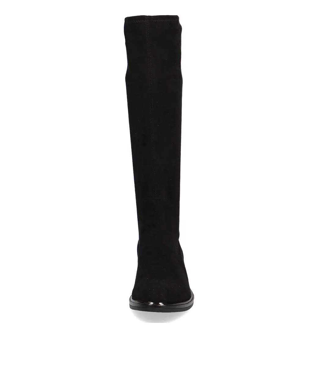 Caprice Women's Tall Stretch Boots- Black