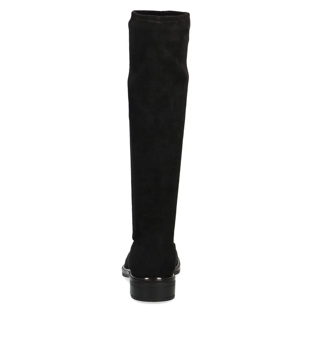 Caprice Women's Tall Stretch Boots- Black