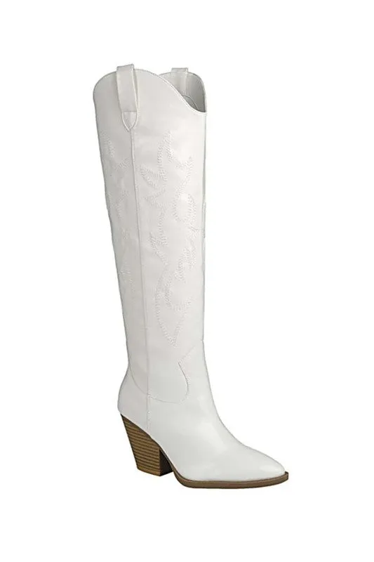 Casual Knee High Western Boots