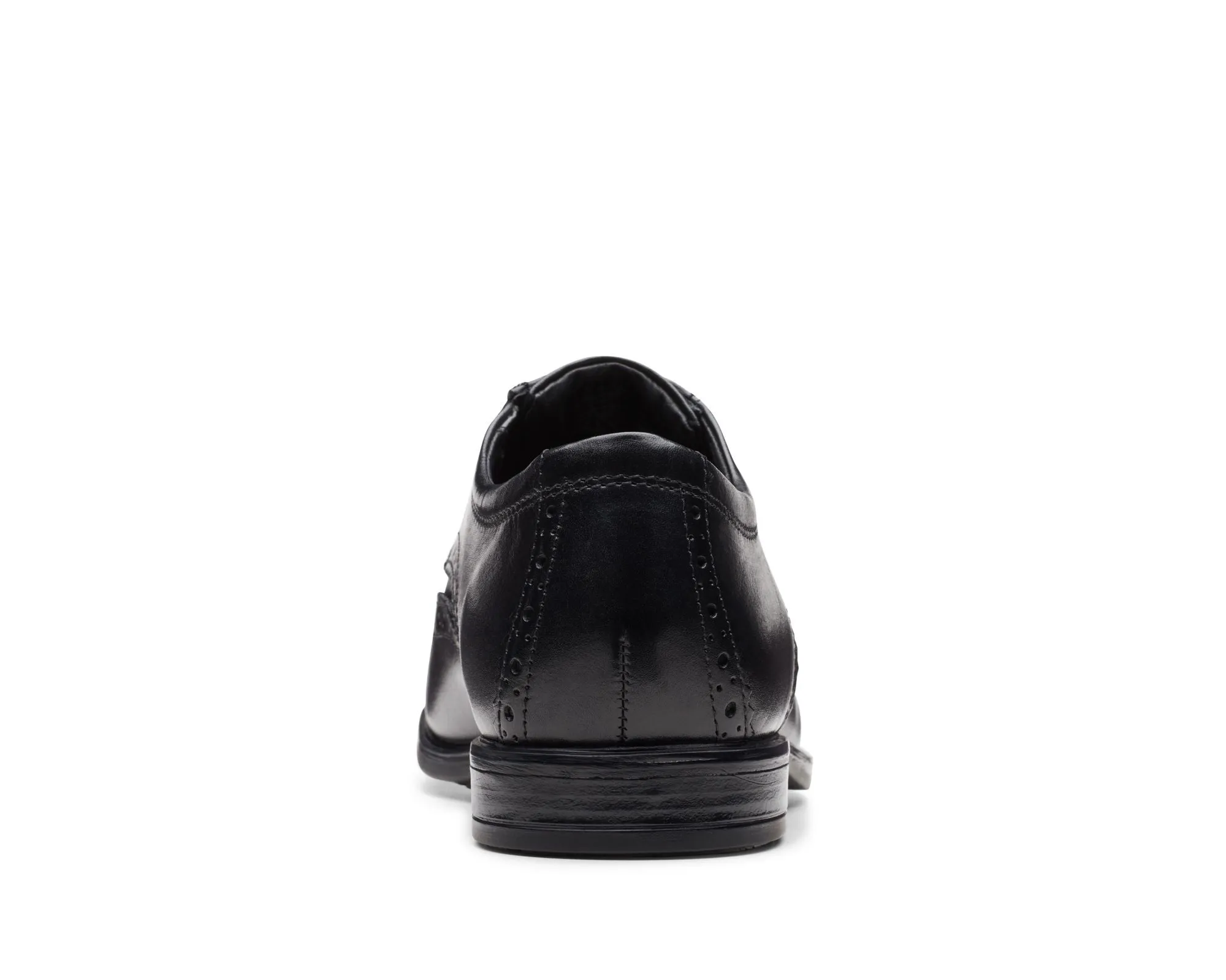 Clarks Howard Wing Black Leather