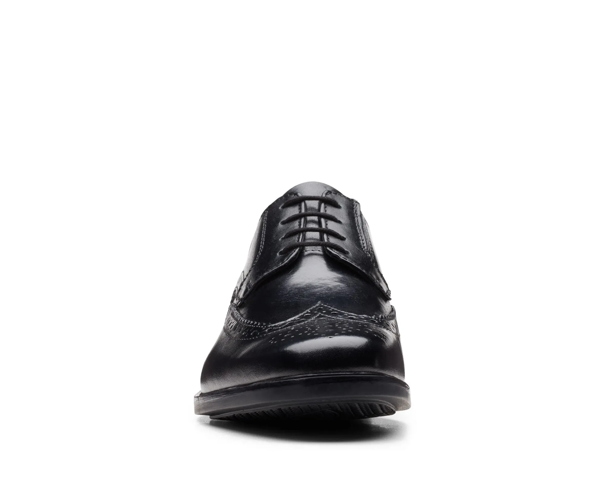 Clarks Howard Wing Black Leather