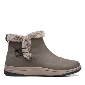 Clarks Women's Breeze Fur Boots- Dark Olive