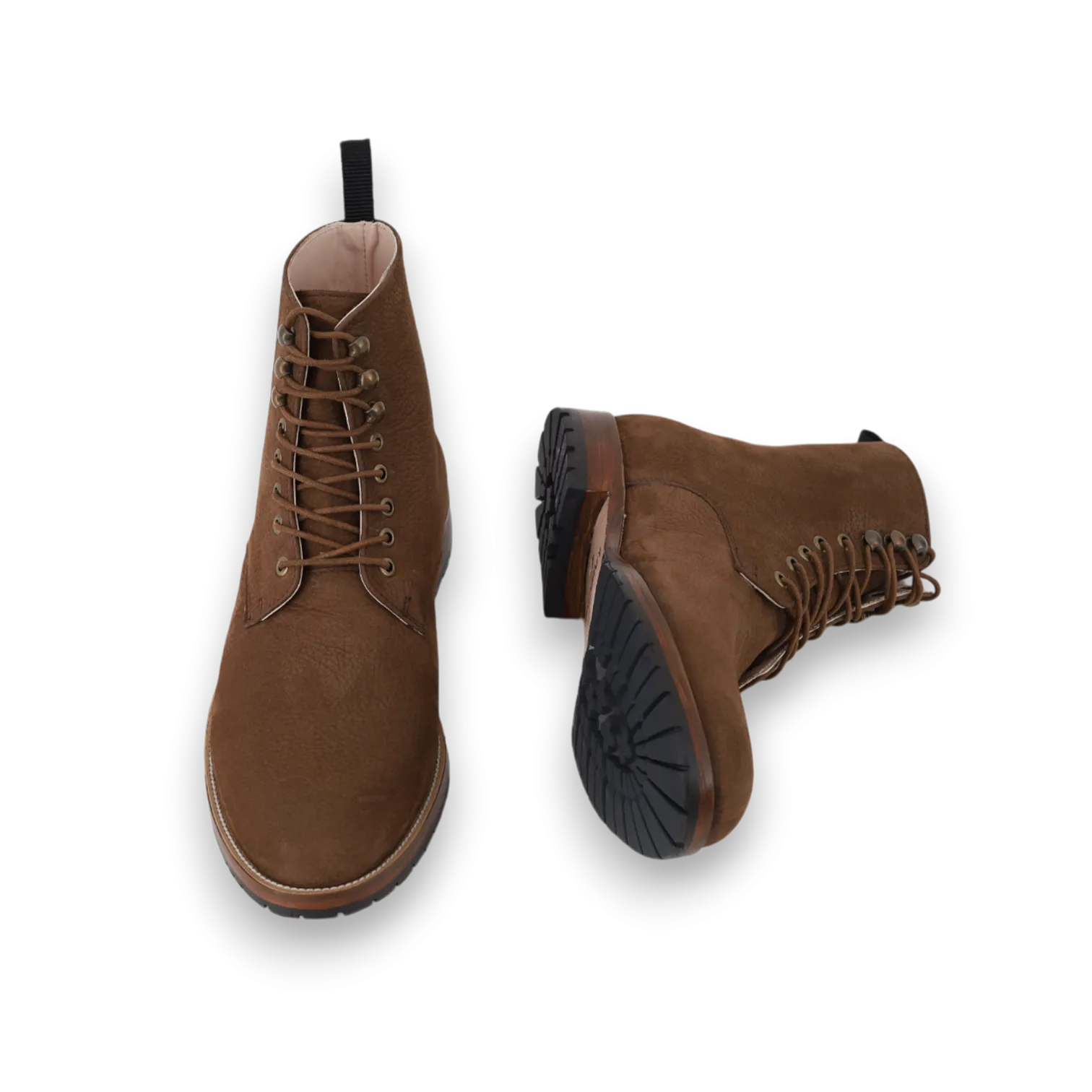 Combat Boots Classique – Nubuck Caramel - Yanni.