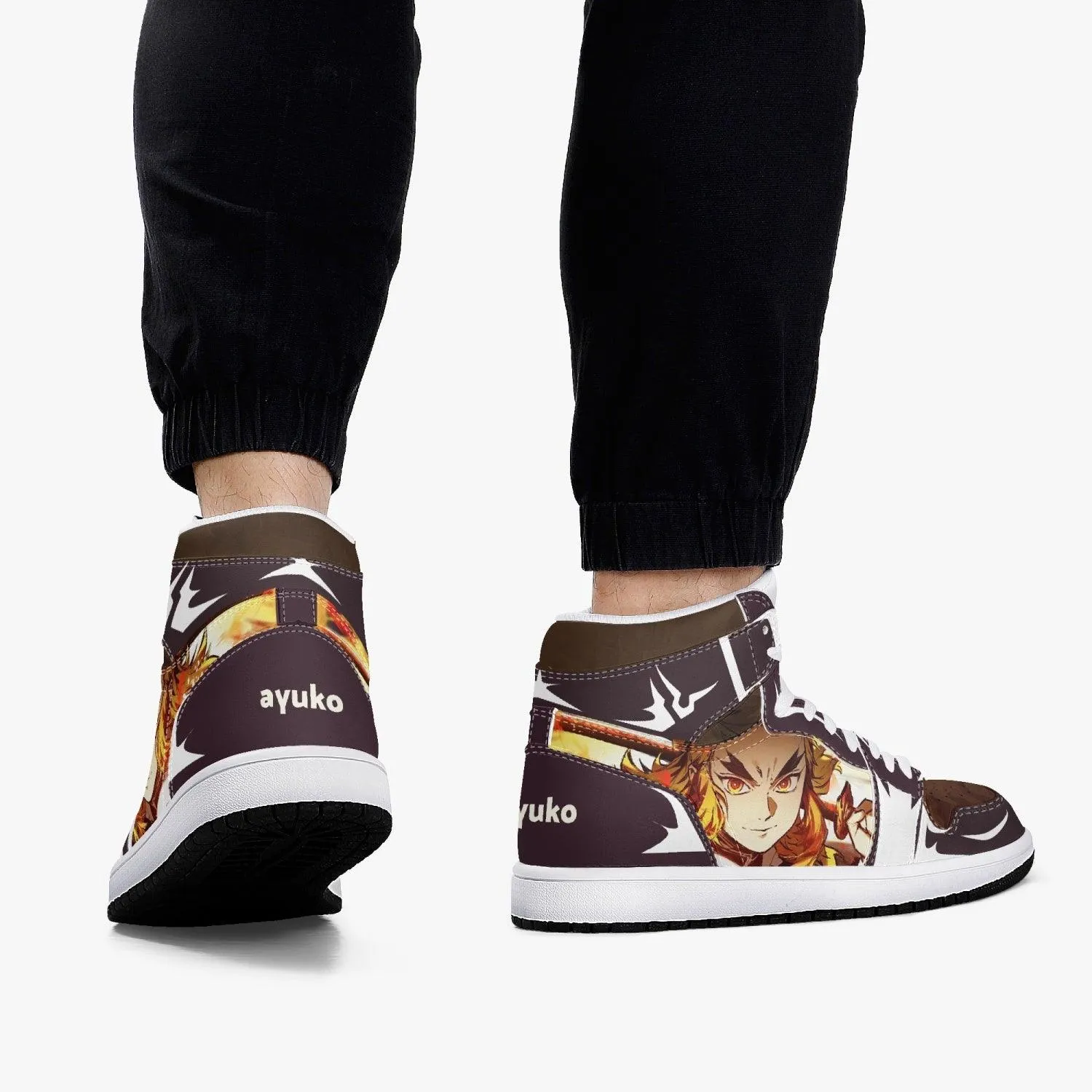 Demon Slayer Kyojuro Rengoku JD1 Mid Anime Shoes