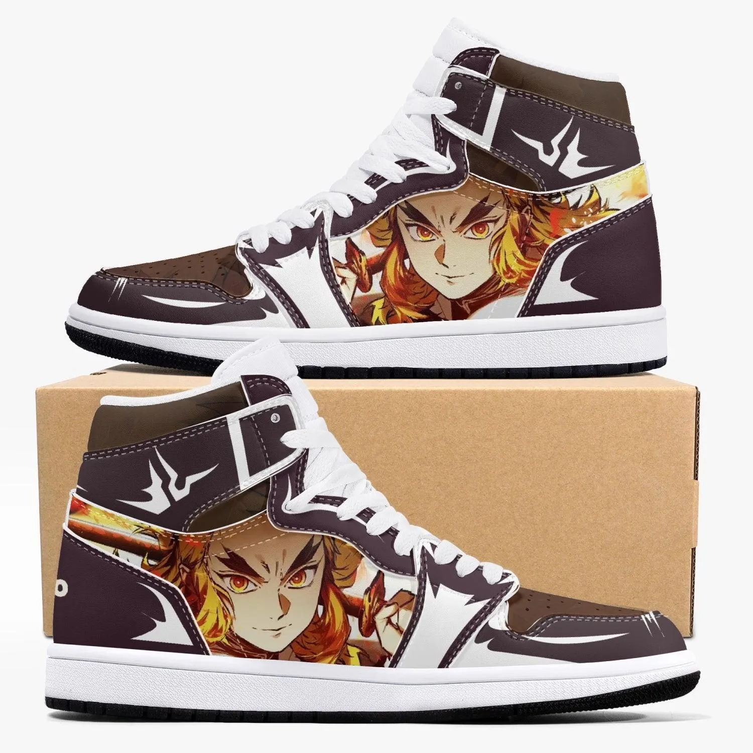 Demon Slayer Kyojuro Rengoku JD1 Mid Anime Shoes