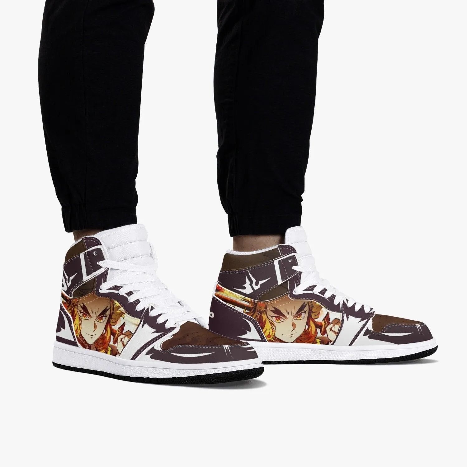 Demon Slayer Kyojuro Rengoku JD1 Mid Anime Shoes
