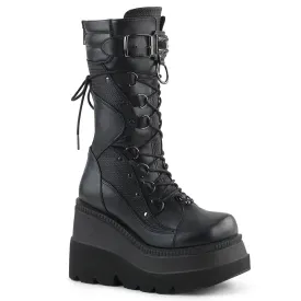 DemoniaCult Shaker 70 Womens Platform Calf Length Boots
