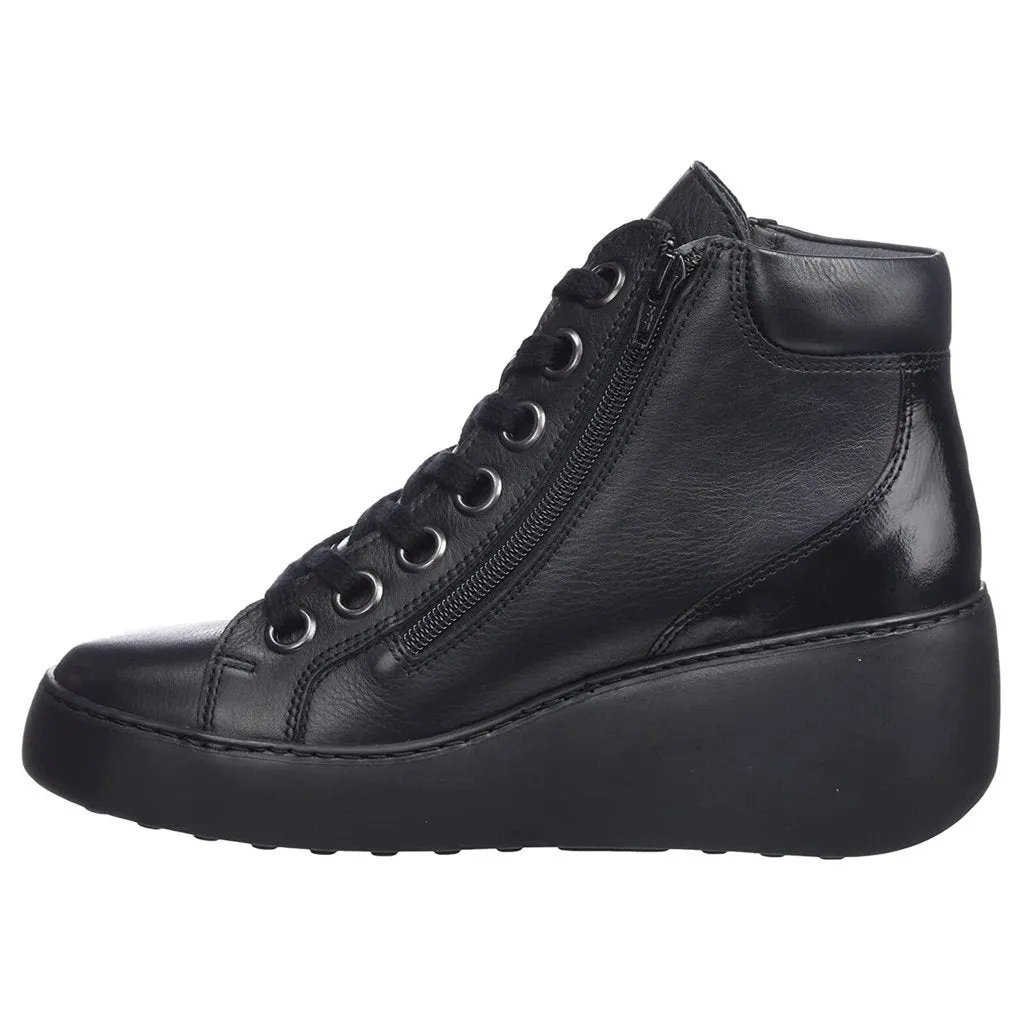 Fly London Dice468Fly Leather Women's Wedge Heel Ankle Boots