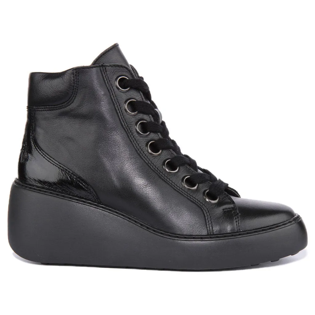 Fly London Dice468Fly Leather Women's Wedge Heel Ankle Boots