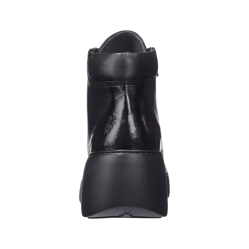 Fly London Dice468Fly Leather Women's Wedge Heel Ankle Boots
