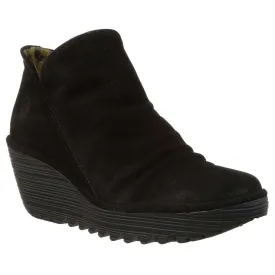 Fly London Yip Oiled Suede Women's Zip Up Ankle Boots