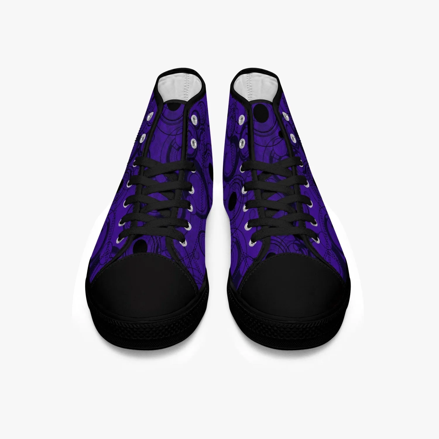 Gallifreyan Purple Hi Top Sneakers - Doctor Who Sneakers (JPSNGALL)