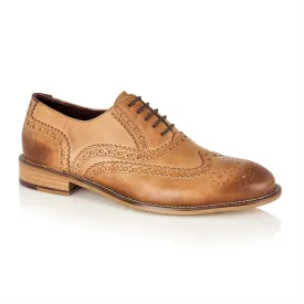 Gatsby Brogue Tan - Wide Fit