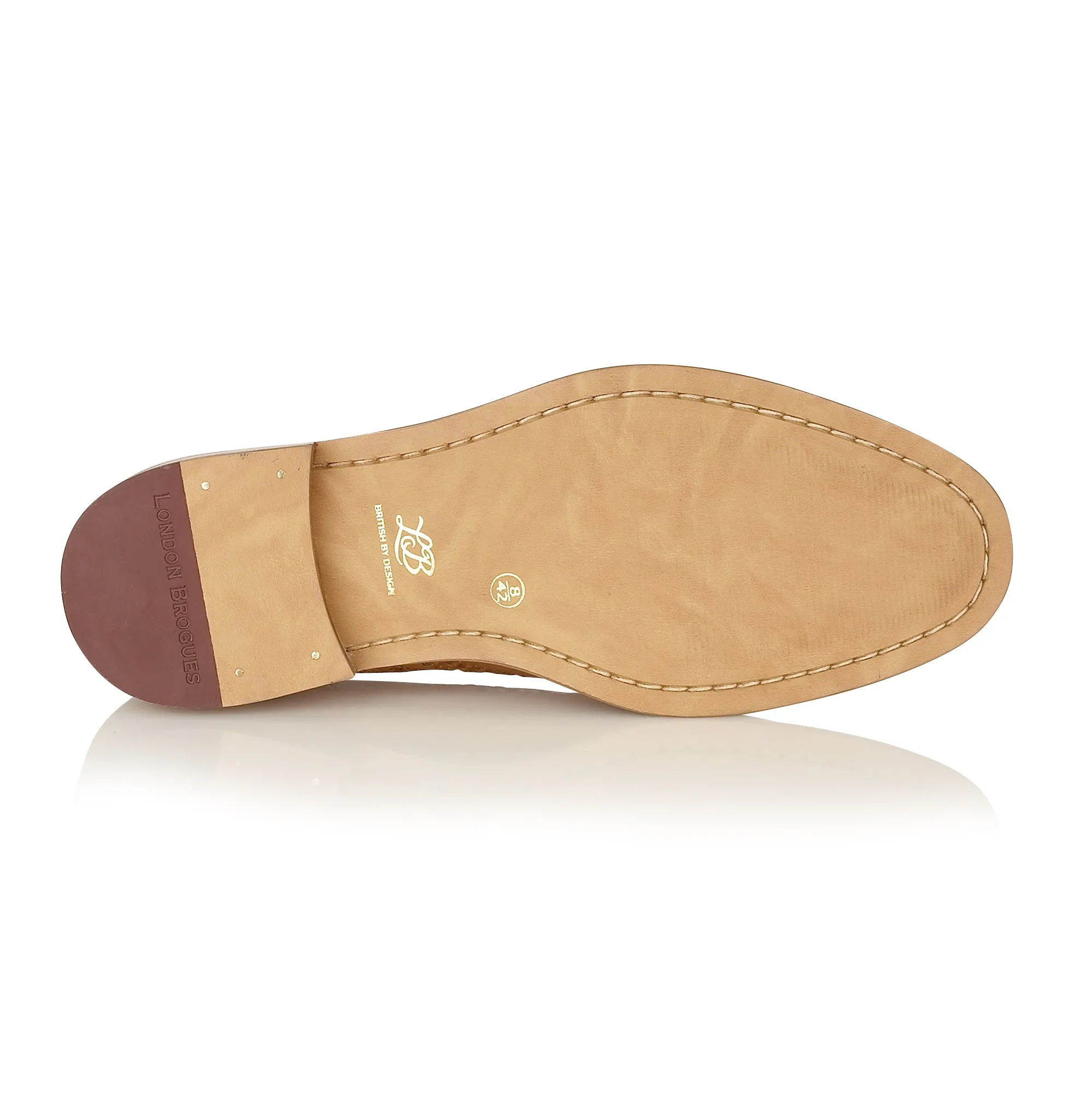 Gatsby Brogue Tan - Wide Fit