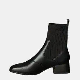 Hebe Knitted Chelsea  Boots