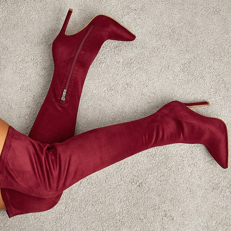 Hydrangea Over-knee Boots