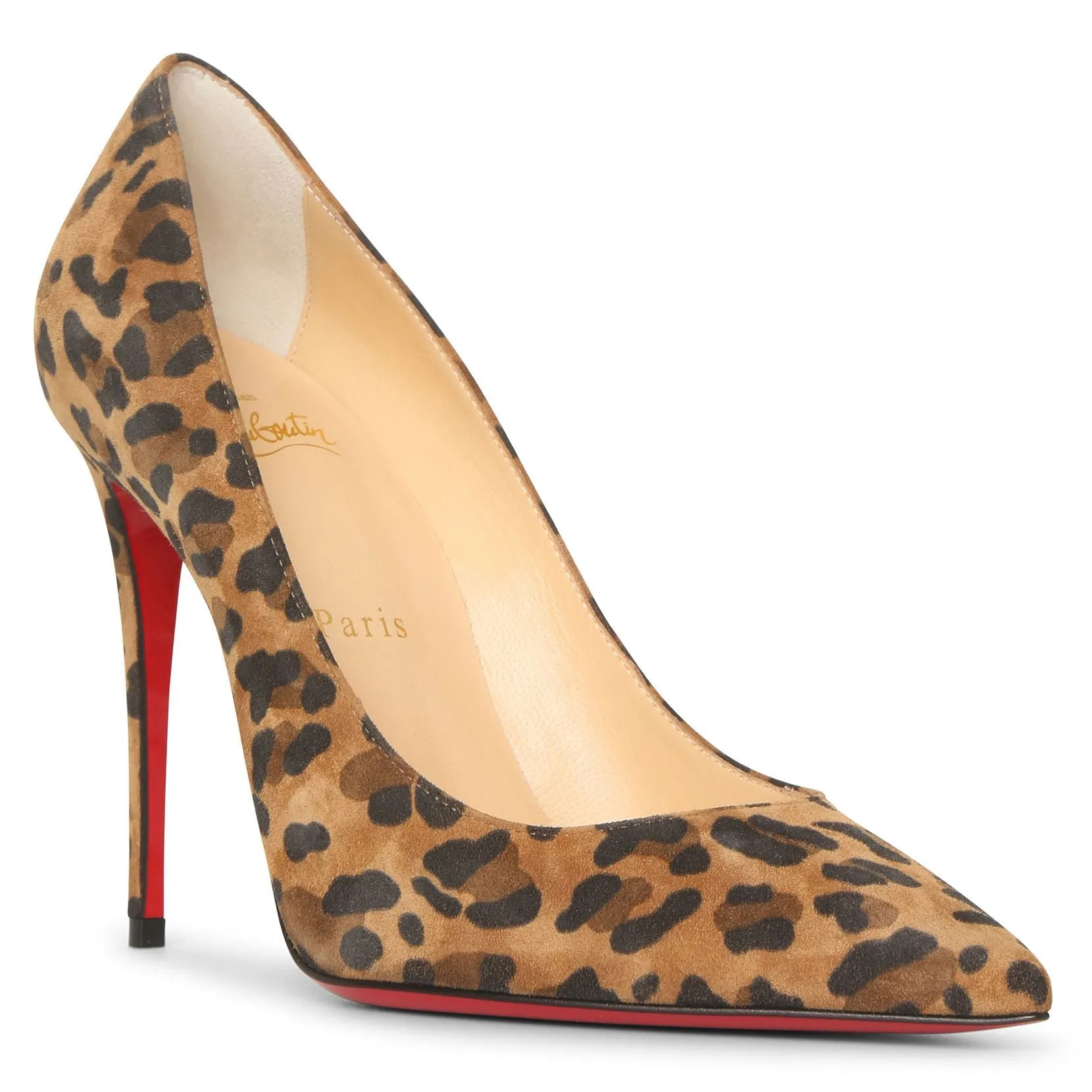 Kate 100 suede leopard pumps