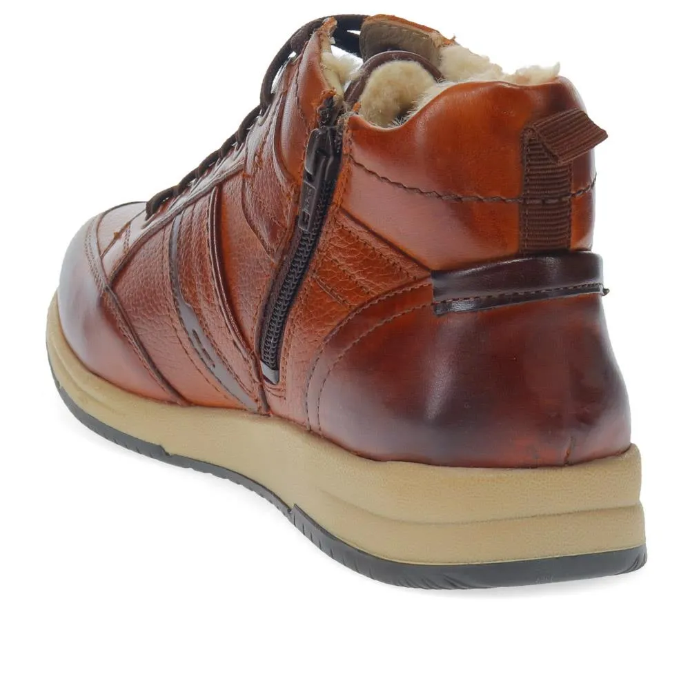 Lace-Up Leather Ankle Boots - PARK40052 / 325 809