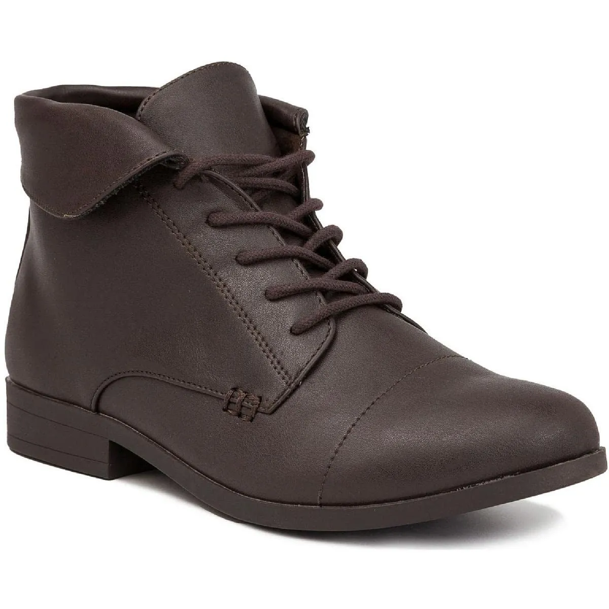 London Fog Womens' Clora Ankle Combat & Lace-up Boots