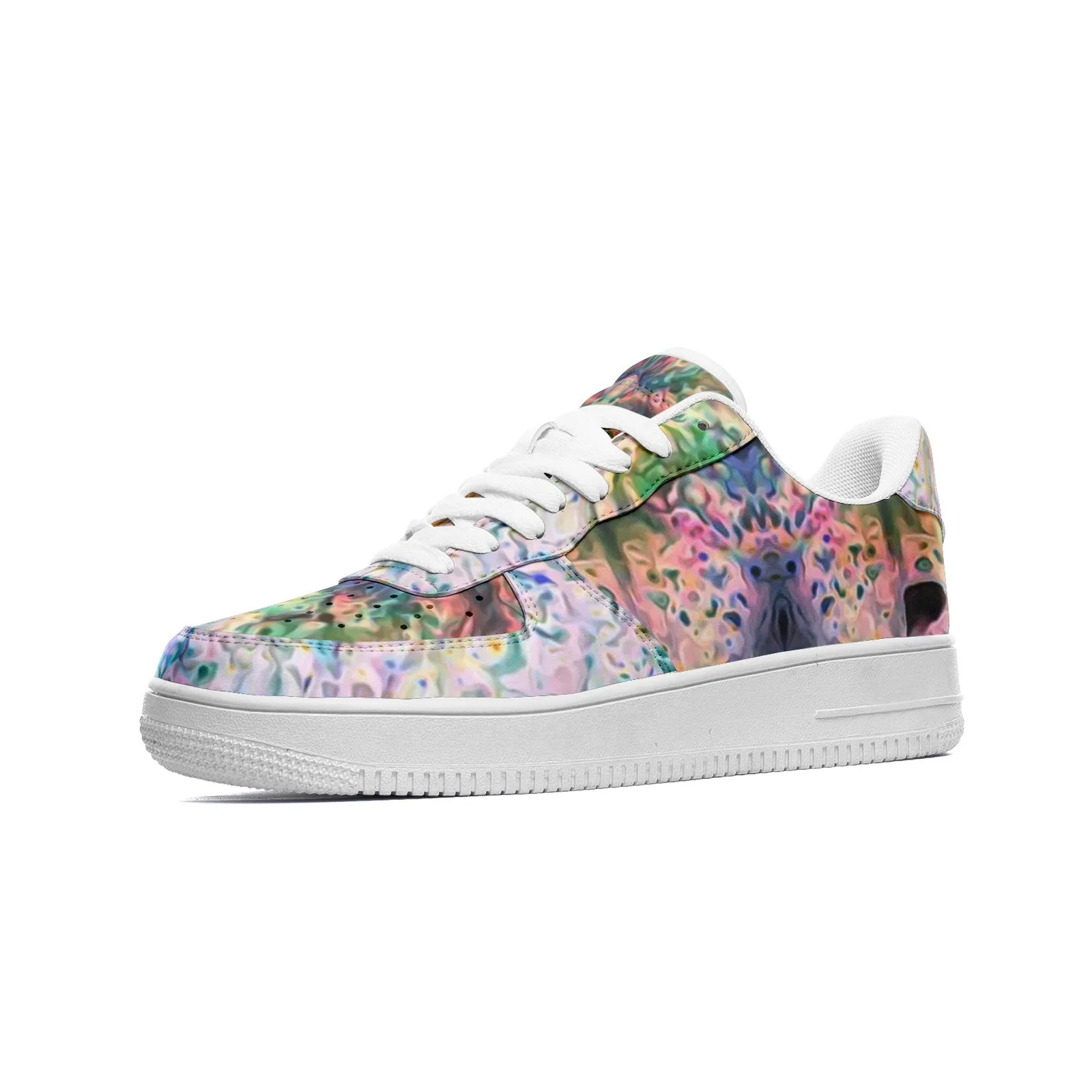 Lurian Wobble Full-Style Psychedelic Platform Sneakers