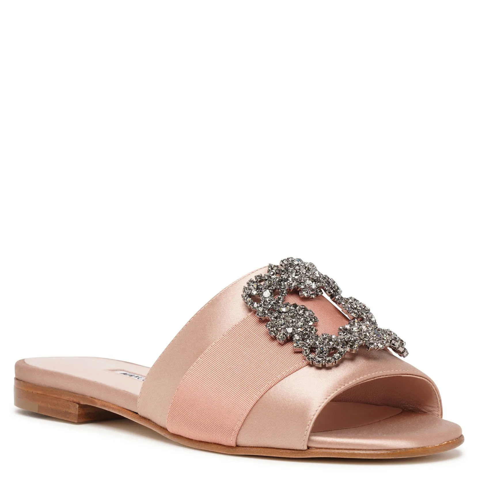 Martamod beige rose satin slides