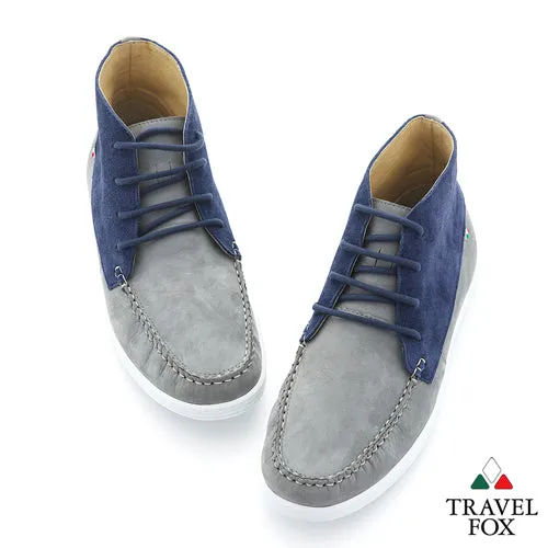 MEN'S CHUKKA BOOTS - TWO-TONE BLUE/GREY