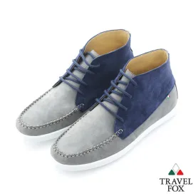 MEN'S CHUKKA BOOTS - TWO-TONE BLUE/GREY