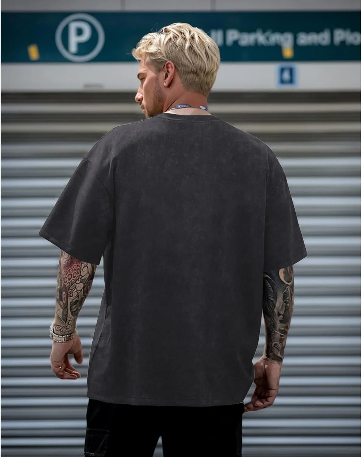 Mens Skeleton Graphic Tee Shirt Streetwear Vintage Acid Wash Shirts Inspirational Letter Print Tshirts Summer Top