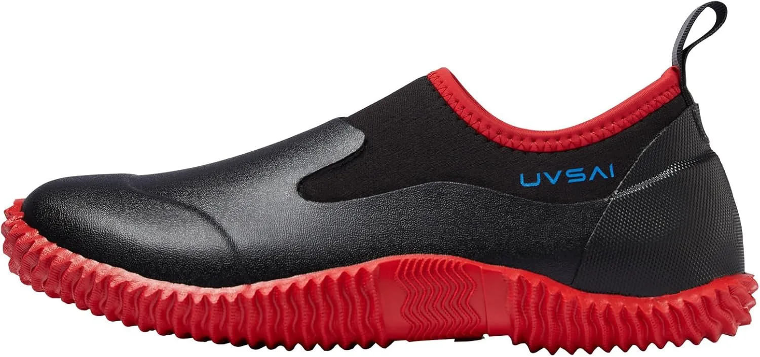 Mens Waterproof Garden Shoes Rain Boots Slip-On Footwear for Gardening Farming Camping Lawn Care Yard Work