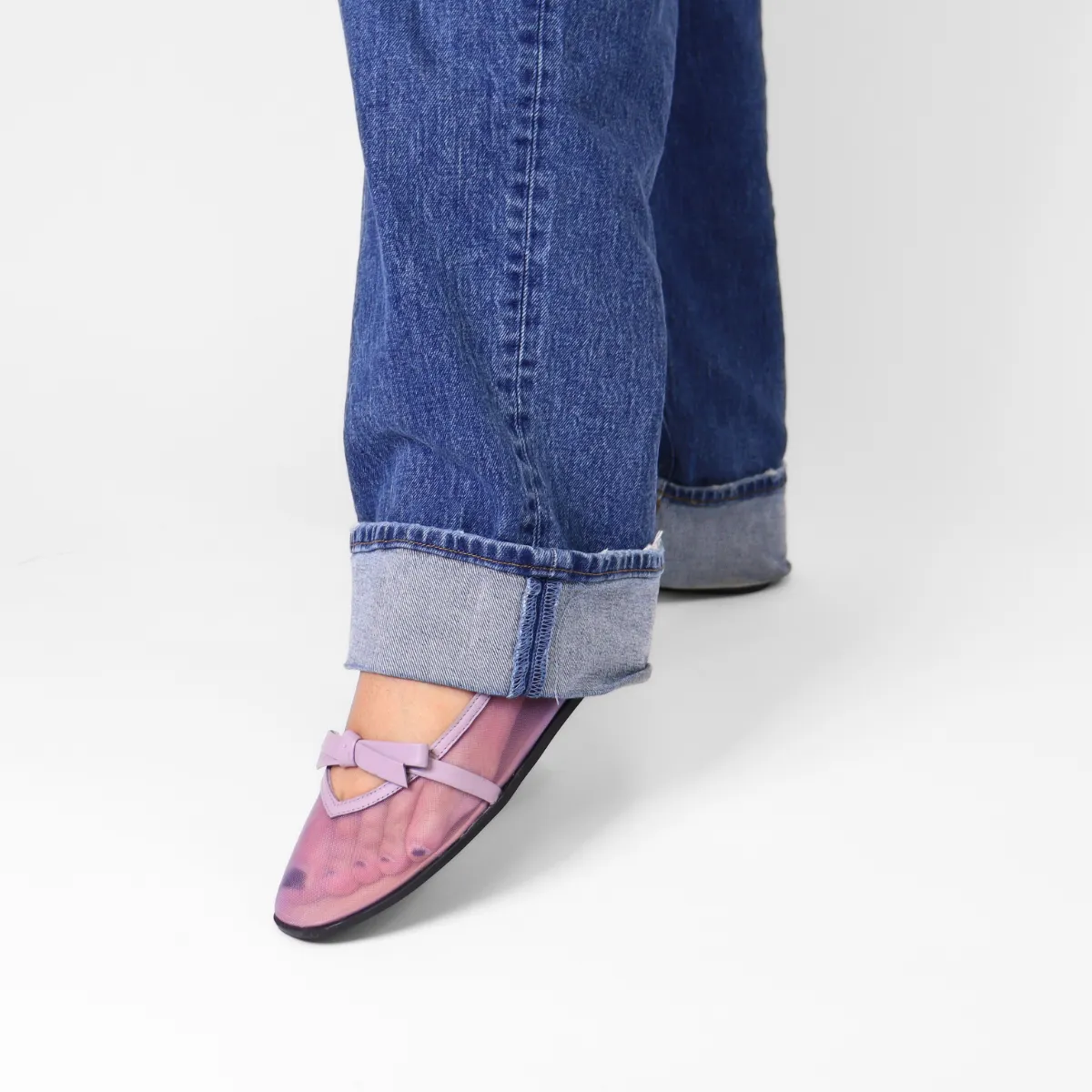 Mesh Mania Bow Flat Stormy