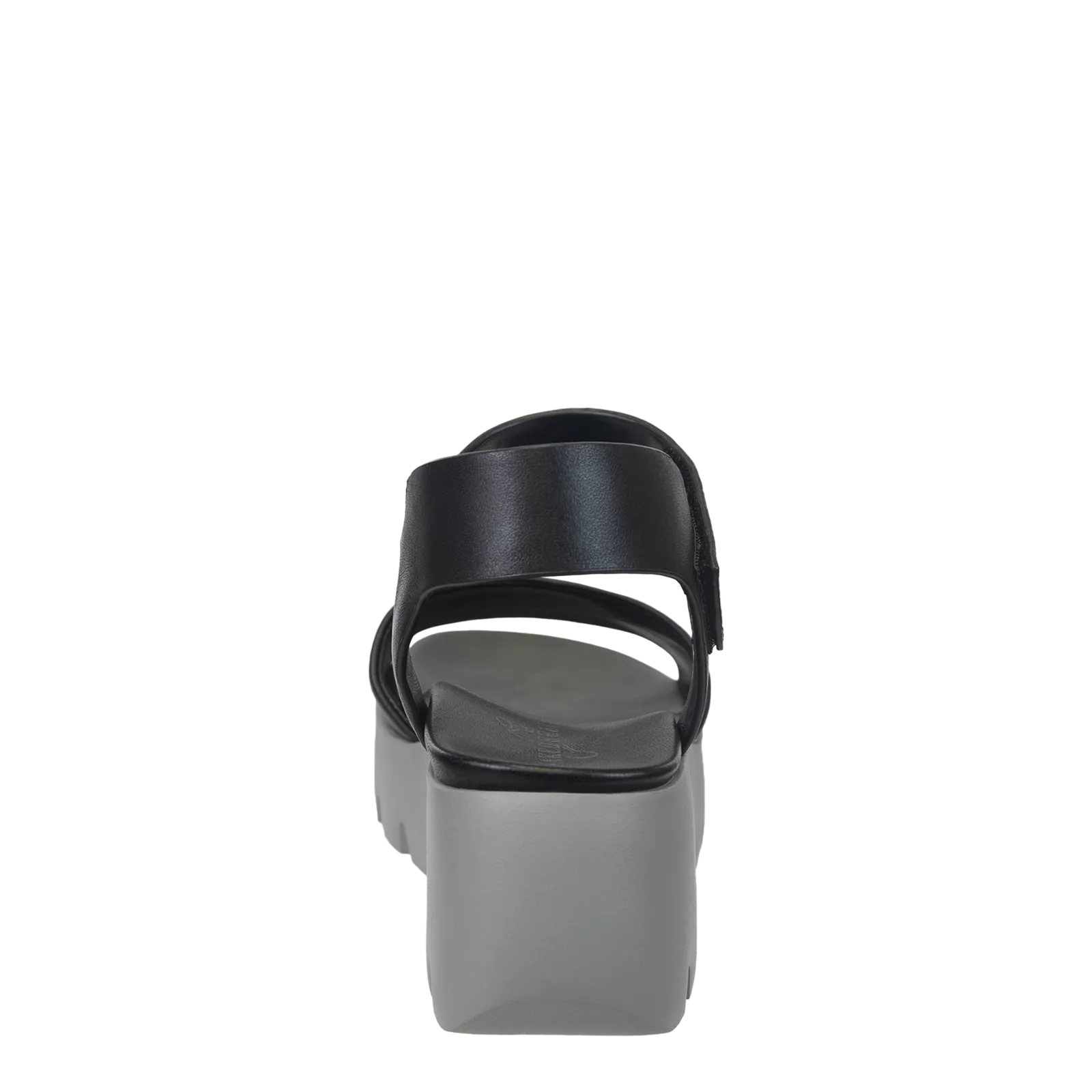 NAKED FEET - ALLOY in BLACK GREY Platform Sandals