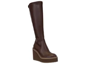 Naked Feet: APEX in CACAO Wedge Knee High Boots