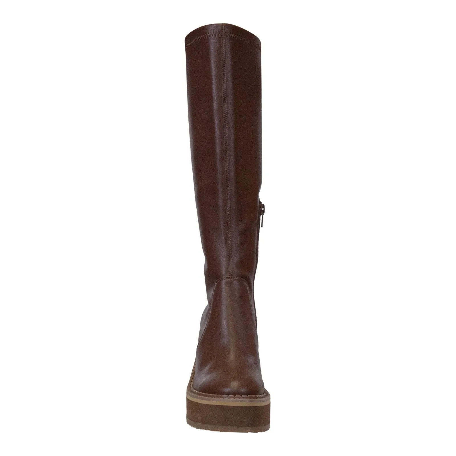 Naked Feet: APEX in CACAO Wedge Knee High Boots