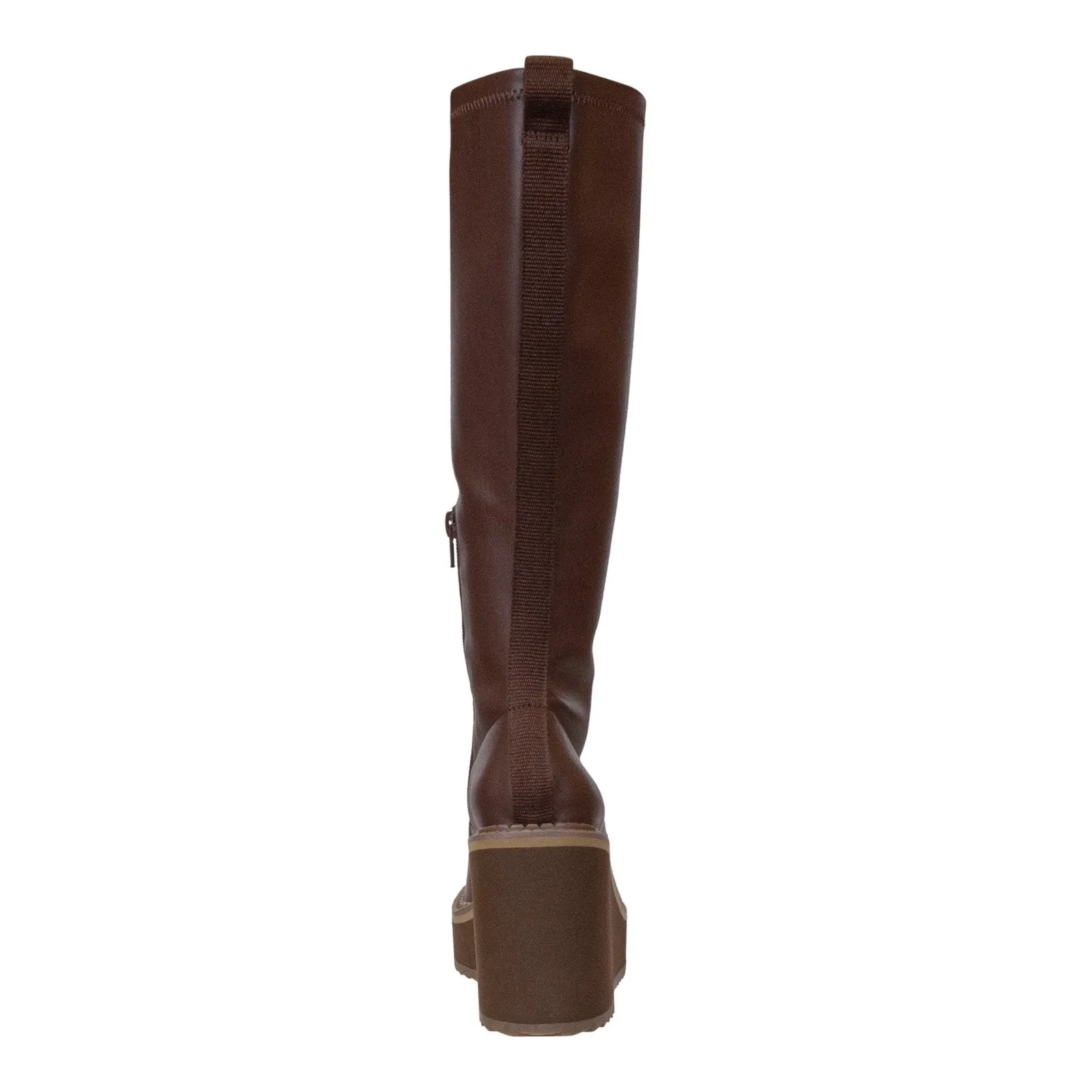 Naked Feet: APEX in CACAO Wedge Knee High Boots
