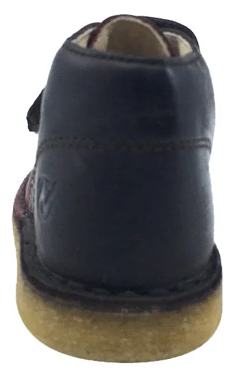 Naturino Boy's and Girl's Hook and Loop Closure Chukka Desert Boot, Moro-Bordeaux