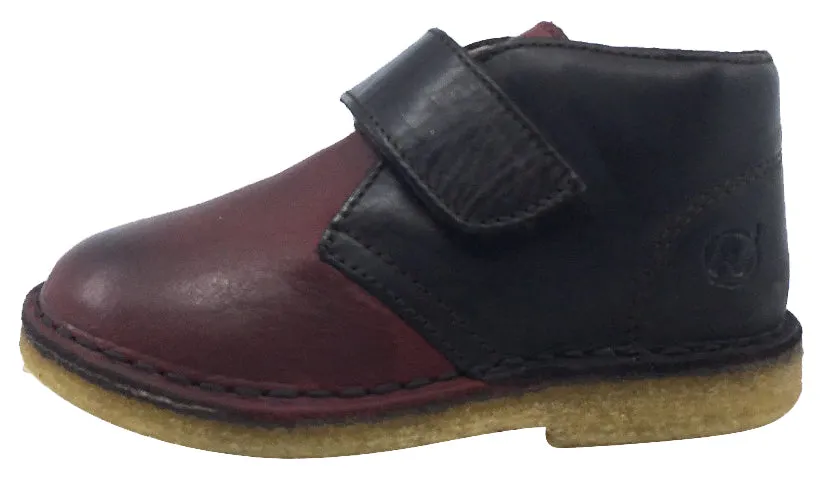 Naturino Boy's and Girl's Hook and Loop Closure Chukka Desert Boot, Moro-Bordeaux